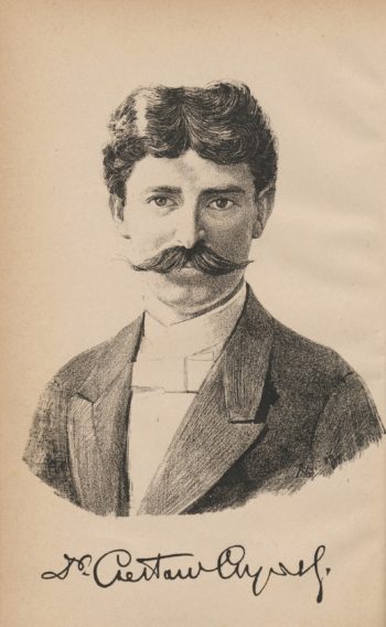 Młody Czesław Czyński (grafika z 1889 r.)