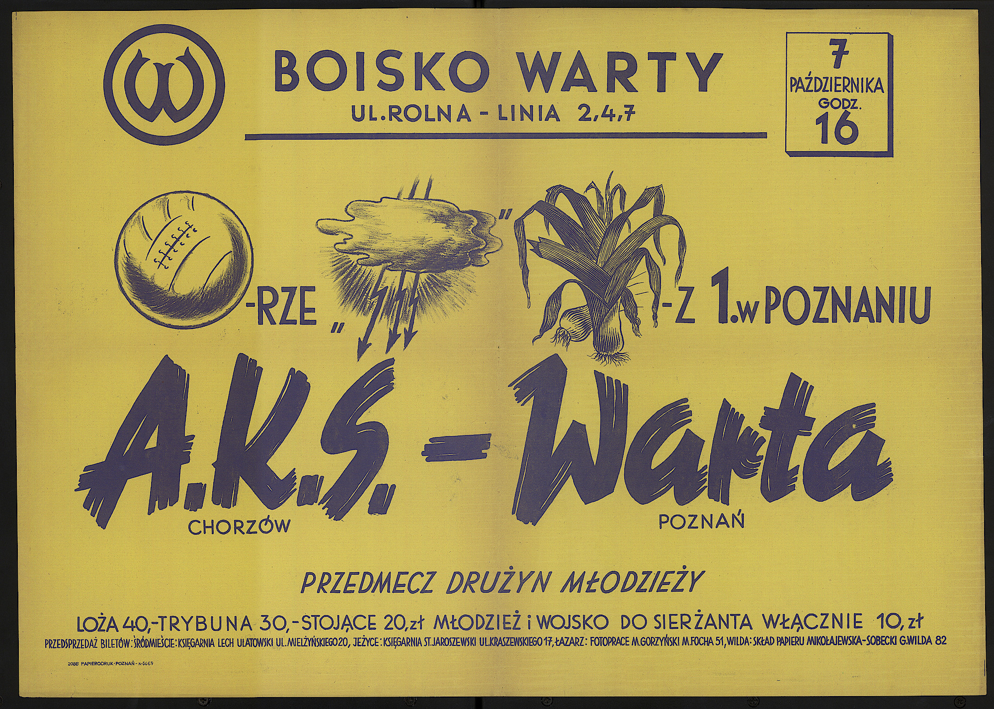 7 października godz. 16 A.K.S. Chorzów - Warta Poznań