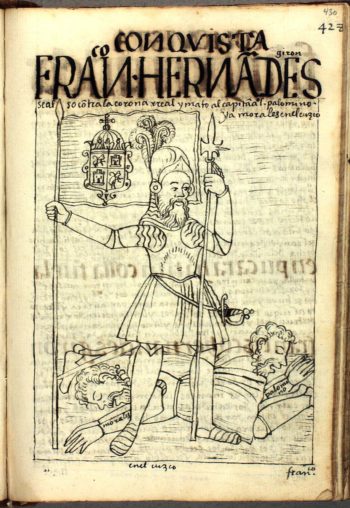 Francisco Hernández Girón, ilustracja z kroniki Guamána Pomy