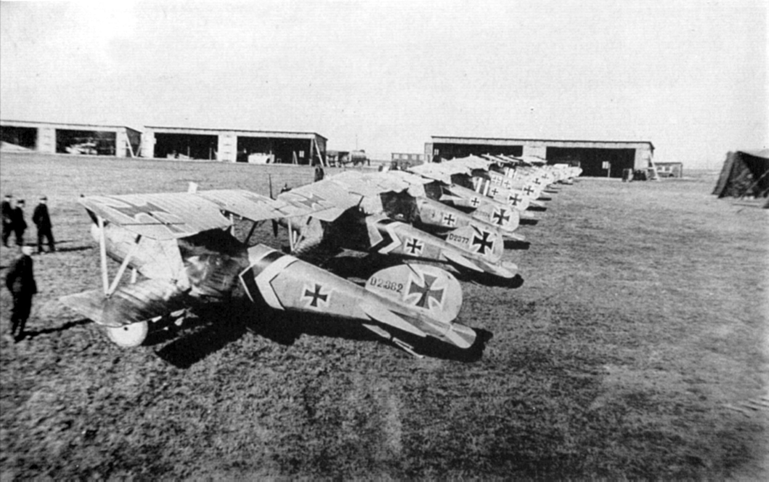 Niemieckie Albatrosy D. III w 1917 r. (fot. domena publiczna)