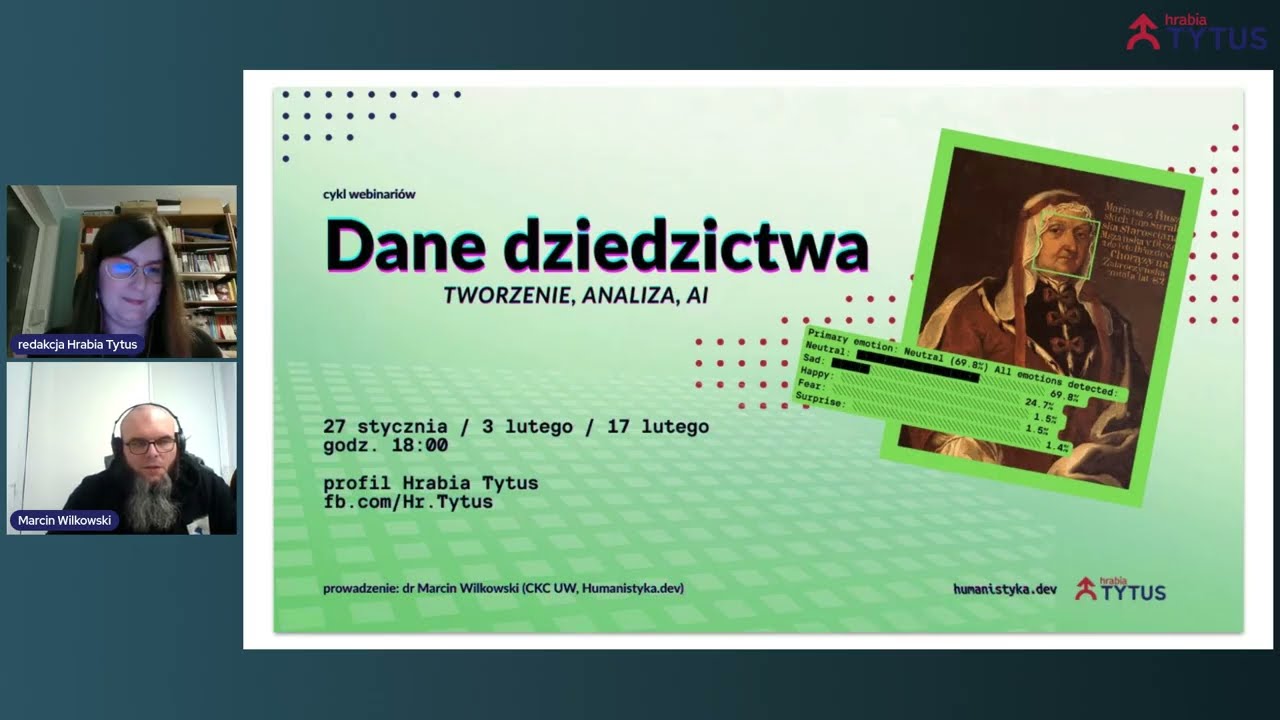 Dziedzictwo jako dane – webinar z Marcinem Wilkowskim